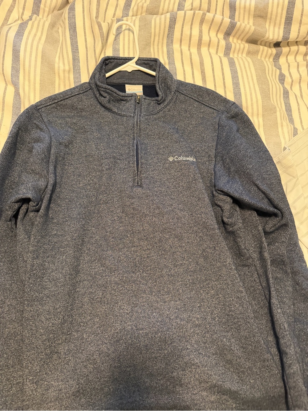 Columbia Men's Heather Slate Quarter-Zip Pullover
